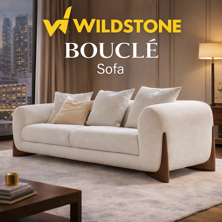 Bouclé Fabric 3+2+1 Seater Sofa