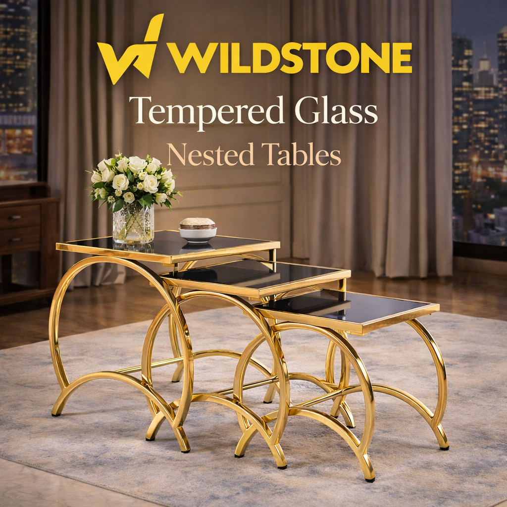 Tempered Glass Nested Table