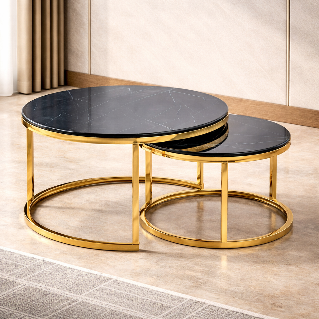 Nested Centre Tables - Black