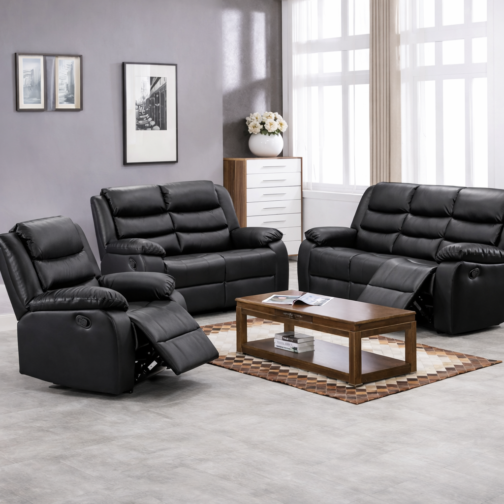 WS-6041 Recliner Sofa Set