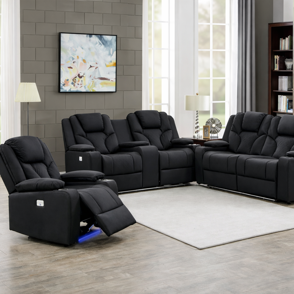 WS-6038 Recliner Sofa Set