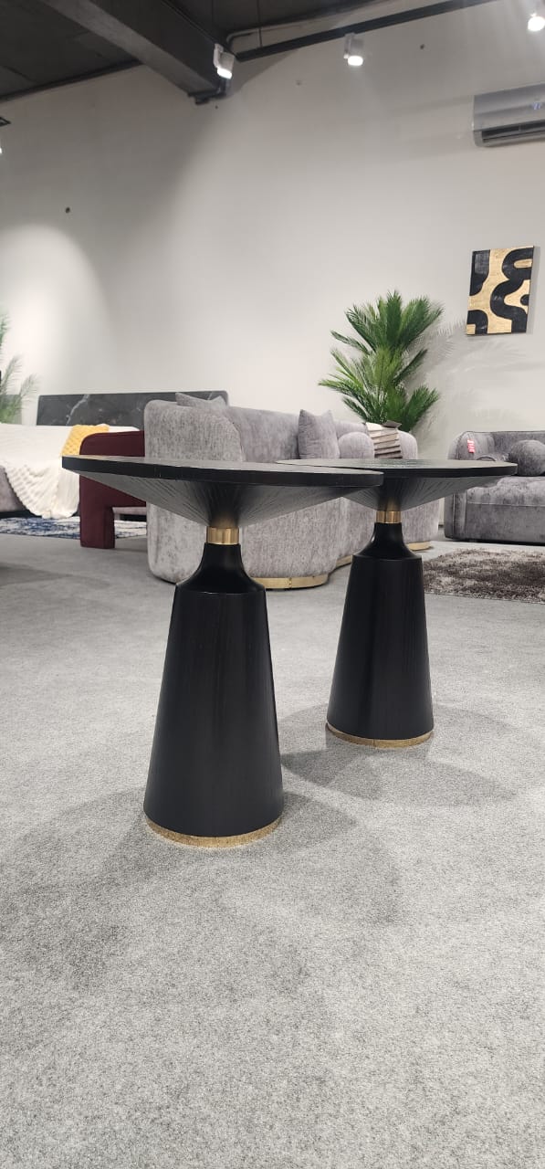 Brass Accent Side Table