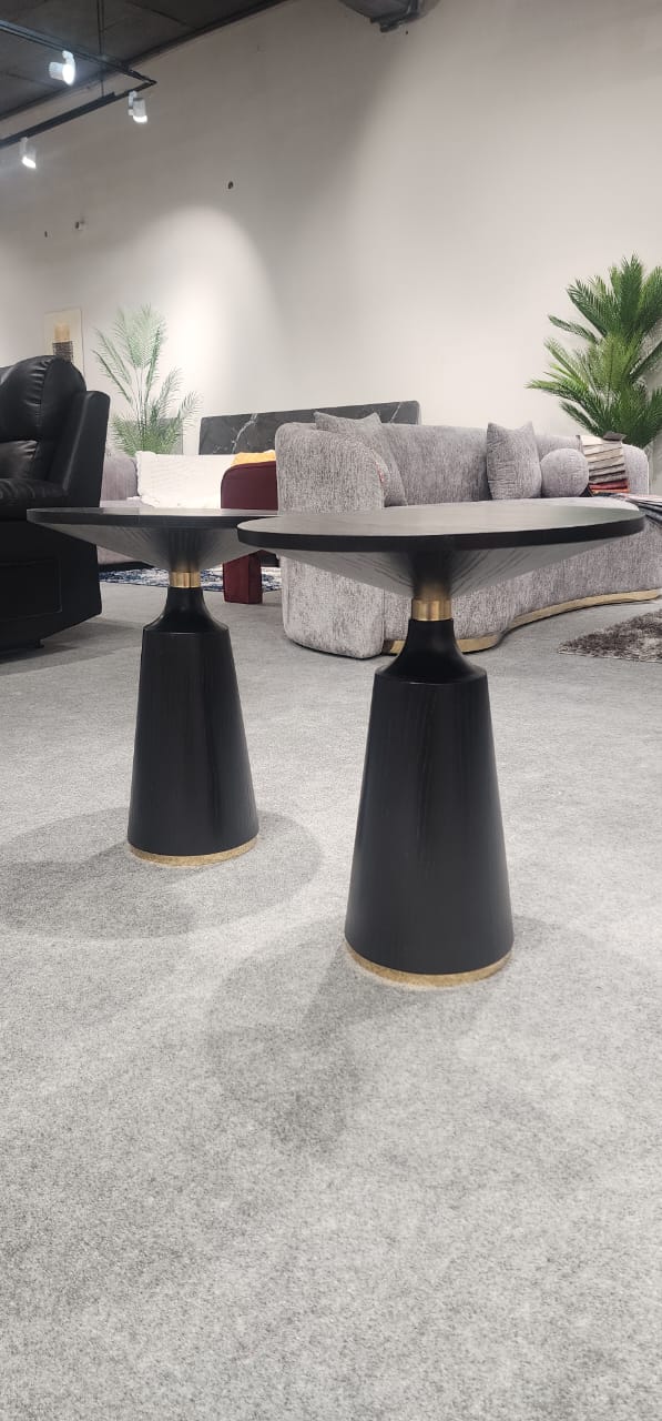 Brass Accent Side Table