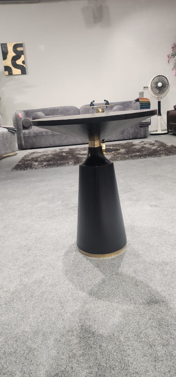 Brass Accent Side Table