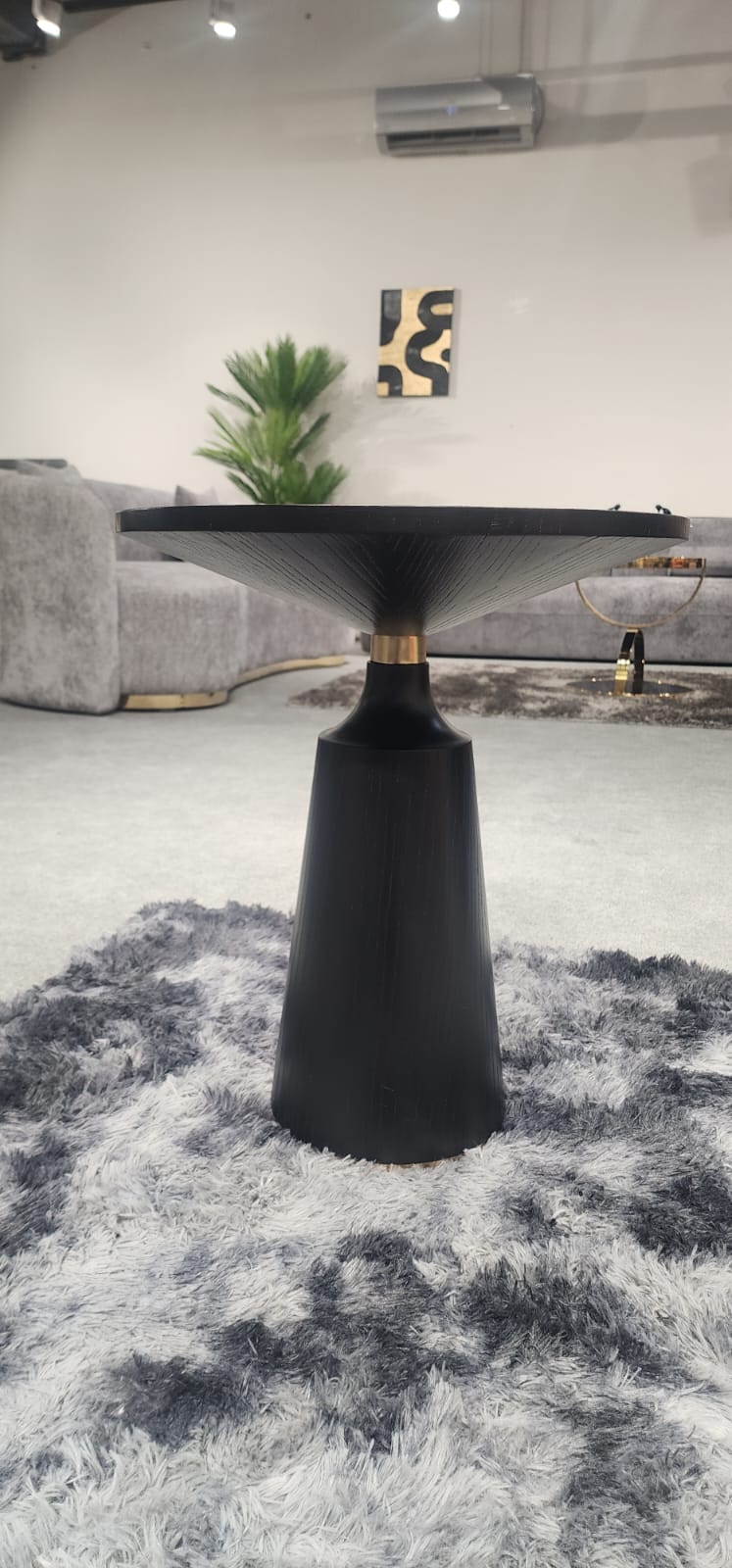 Brass Accent Side Table