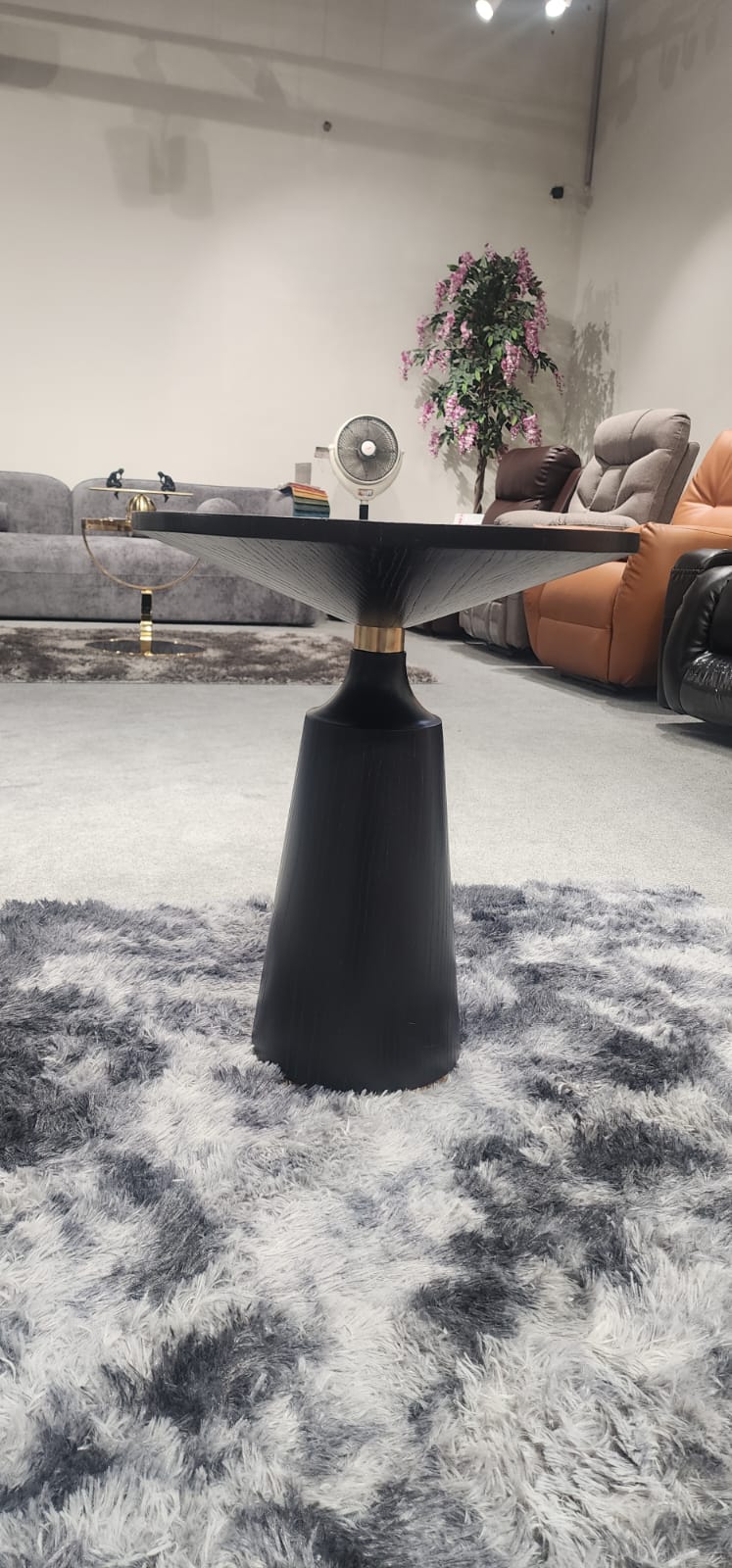 Brass Accent Side Table