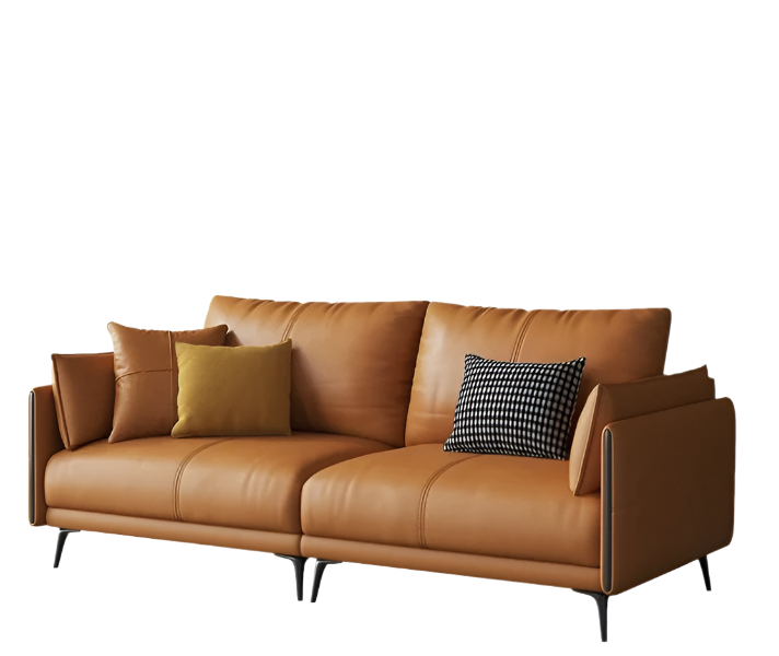 Modern Italian Design PU Leather Sofa Set