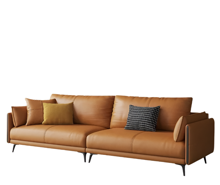 Modern Italian Design PU Leather Sofa Set