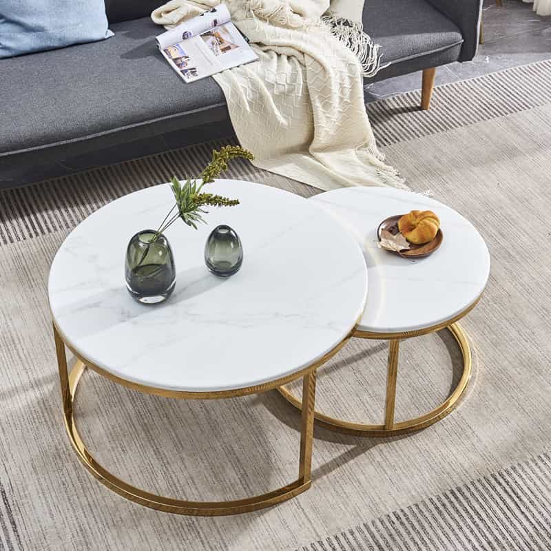 Nested Centre Tables - White