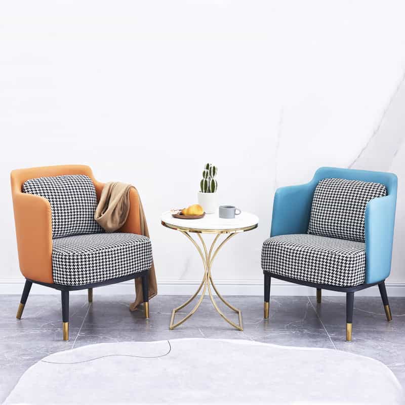 Sofa Chair Set – Orange/Blue