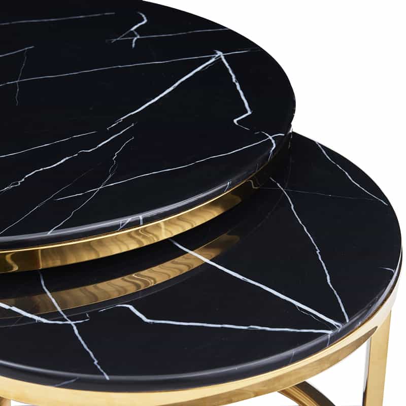 Nested Centre Tables - Black