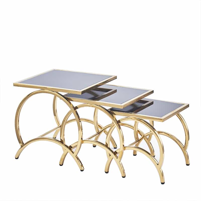 Tempered Glass Nested Table