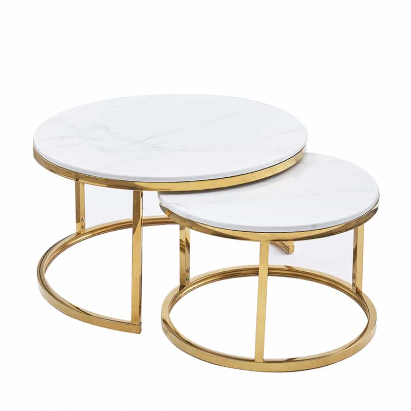 Nested Centre Tables - White